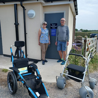 New toilets at Newton by the Sea have beach wheelchair facilities