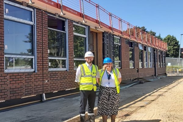 Construction is taking shape at Gilbert Ward Academy - a new special free school for Northumberland. 