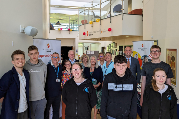 Students join the launch of new post-16 courses for young people with SEND in Prudhoe