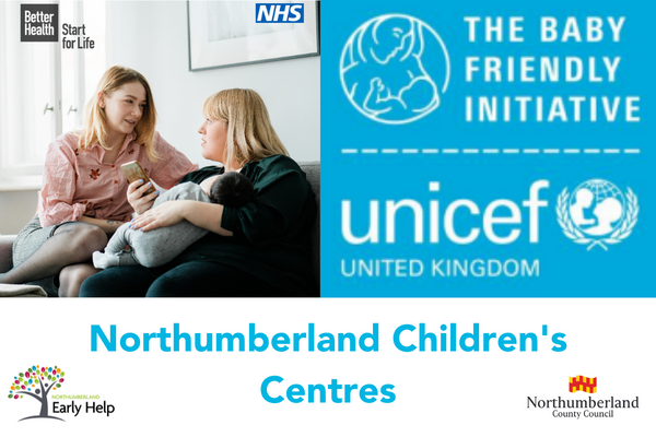 Northumberland Children's Centres recognised for breastfeeding support
