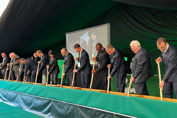 The groundbreaking ceremony at JDR Cables