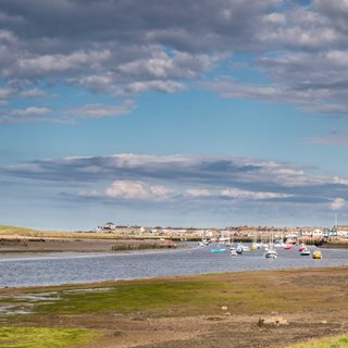 A general view of Amble coastline