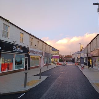 Bowes Street in Blyth which opens to cars on November 26th