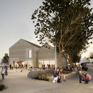 Artists impression of a new Culture Hub for Blyth