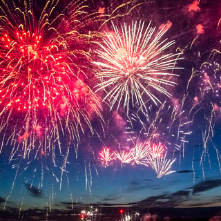 A firework display, The Fire Service said it was a quieter Bonfire Night this year