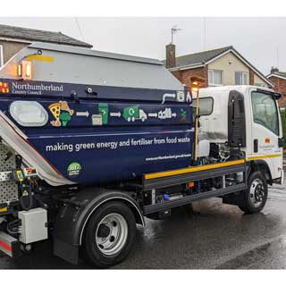 The council's new waste recycling van