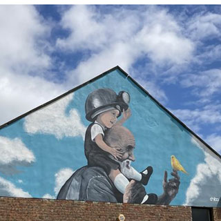 A mural in Ashington. Further investment has been approved to revitalise the town centre