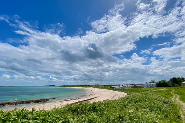 The Northumberland coastline. A new stretch of the England coastal path between Amble and Bamburgh has opened.