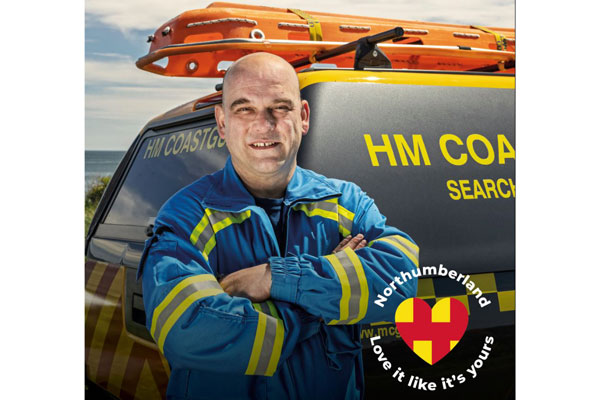 A member of HM Coastguard. The county's visitors have been praised for their behaviour this summer
