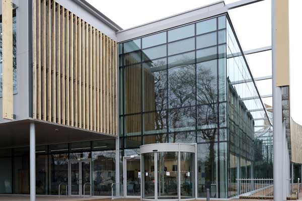 n exterior shot of the new Morpeth leisure centre