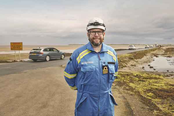 Martin Lowe from HM Coastguard at Holy Island