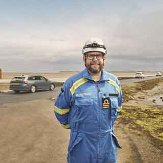 Martin Lowe from HM Coastguard at Holy Island