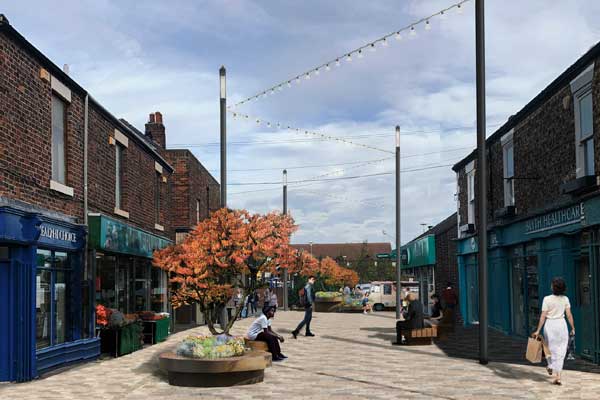 Artists impression of the finished work on Church Street, Blyth