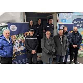 Community safety officers, fire service staff, police and councillors in Cramlington