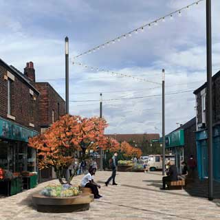 Artists impression of the finished work on Church Street, Blyth