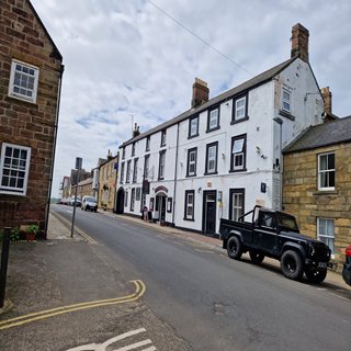 The Schooner Hotel, Alnmouth, as seen from the street.