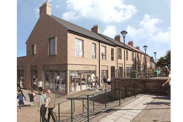 Artist impression of new Bedlington town centre