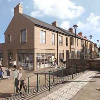 Artist impression of new Bedlington town centre