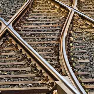 A close up of rail tracks. The council is concerned about the proposed closure of some ticket offices