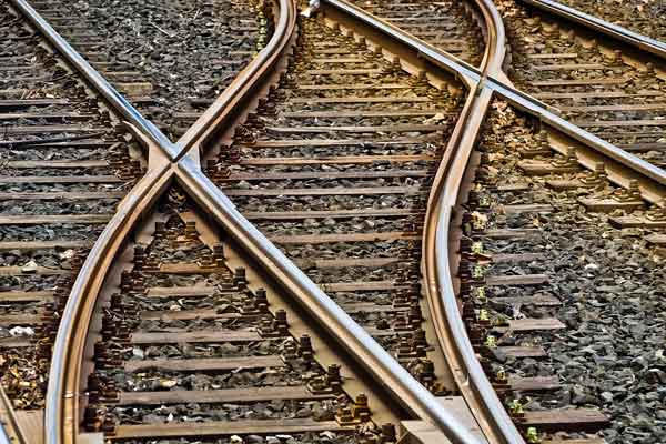 A close up of rail tracks. The council is concerned about the proposed closure of some ticket offices