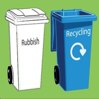 A picture of rubbish bins. Dates for some collections are changing