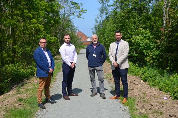 A new path which has opened in the Crofton Grange housing estate in Blyth