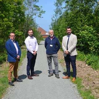 A new path which has opened in the Crofton Grange housing estate in Blyth