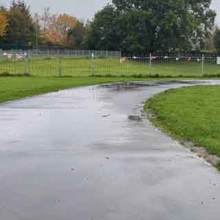 The new path at Eastwoods Park in Prudhoe