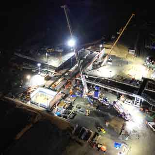 Work progressing on Newsham road bridge in Blyth