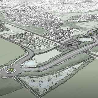 CGI of a section of Blyth Relief Road