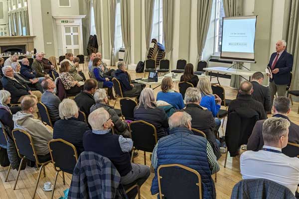 A devolution consultation meeting in Alnwick
