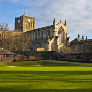 Hexham Abby, an old church like building