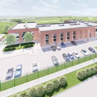 Artist image of the new James Calvert Spence College