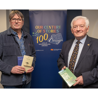 The Poet Laureate Simon Armitige and Councillor Jeff Watson 