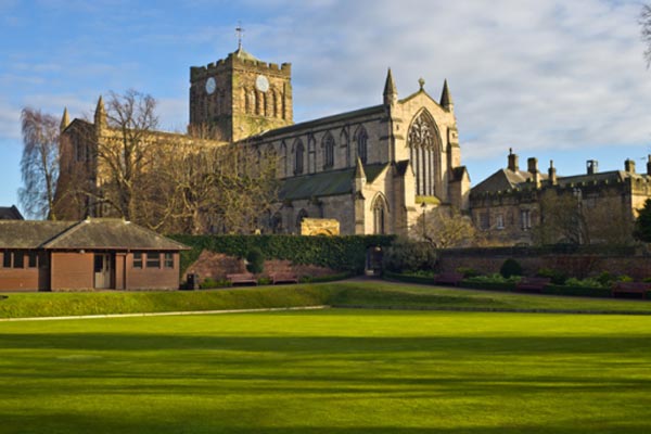 Hexham Abby, an old church like building