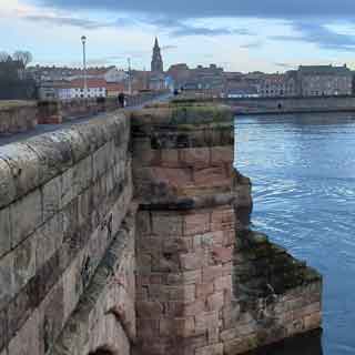 Berwick Old Bridge. Repair work is starting on January 25th