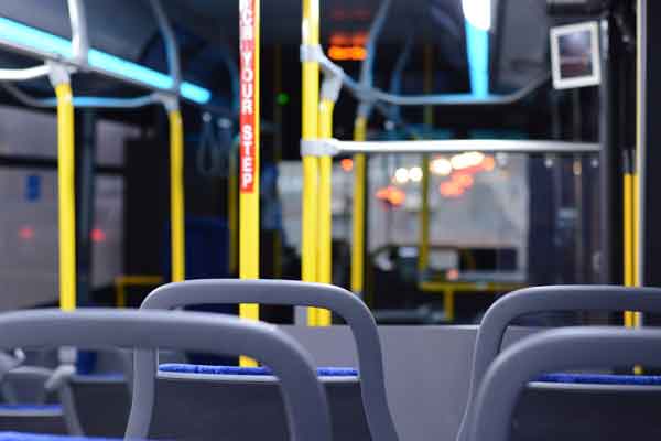 The inside of a bus. New services are being launched by Border Buses in January 2024