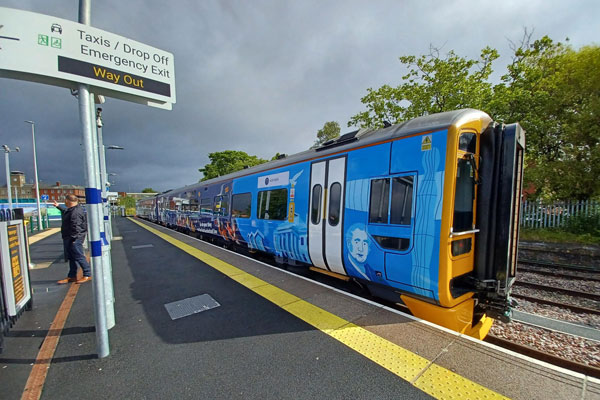 Ashington Station on the Northumberland Line