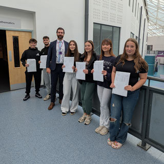 Staff and pupils at Blyth Academy