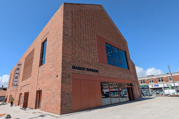 The new Market Pavilion in Blyth town centre
