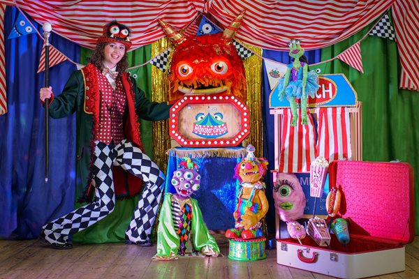 A circus type performer