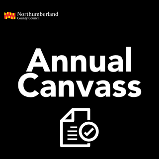 A graphic stating annual canvass