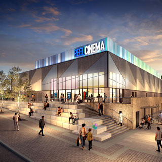 A CGI of the new cinema in Ashington