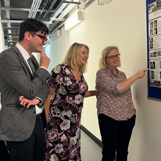 People looking through Northumberland Archives