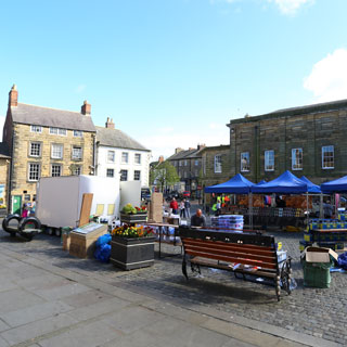 The market square in Alnwick