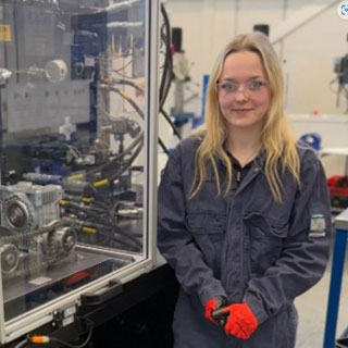 Sarah Turner from Whitley Bay at the Energy Central Learning Campus