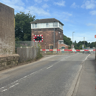 The railway crossing at Low Prudhoe