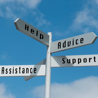 signpost to help and advice