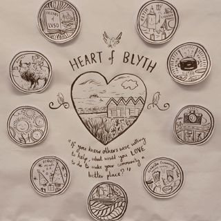 Artist illustration from the Heart of Blyth Celebration