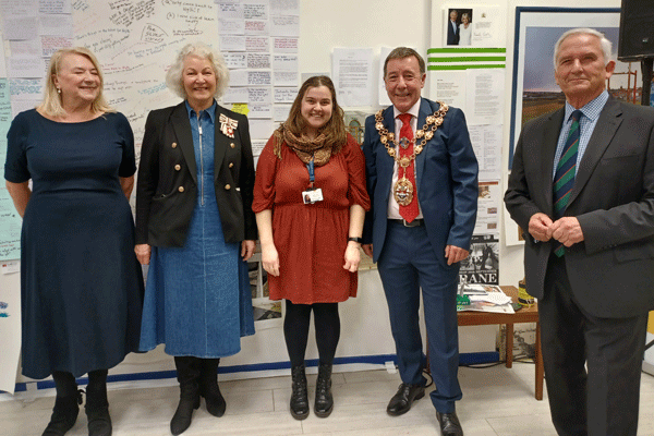 Dignitaries attending the Heart of Blyth Celebration